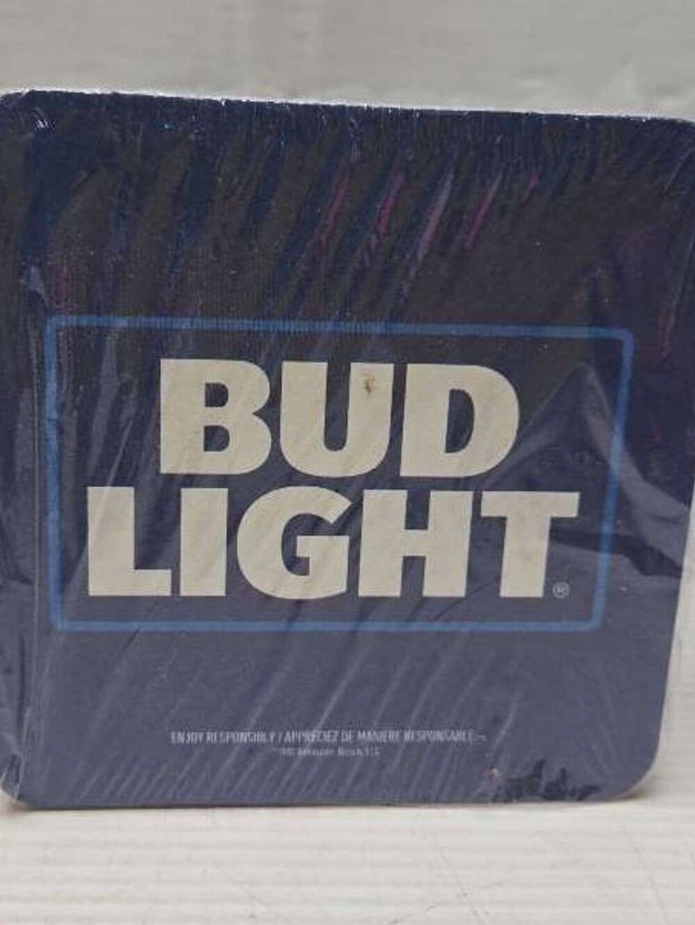 BUD LIGHT Bar Coaster Lot of 125 BNIP Double Sided Brand New SEALED